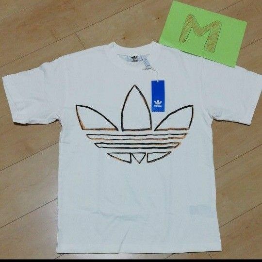 新品！Mサイズ ホワイト adidas オリジナル Tシャツ