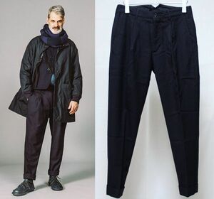 17AW Engineered Garments エンジニアードガーメンツ Willy Post Pant Uniform Serge ウィリーポスト パンツ 32 紺 ユニフォームサージ