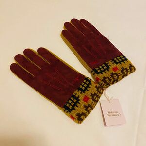 [ tag equipped ] Vivienne Westwood . leather gloves leather glove glove leather gloves red 