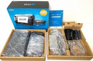 【即発送】任天堂 WiiU 本体 プレミアムセット 32GB ブラック ニンテンドーWii U 通電確認済 箱あり