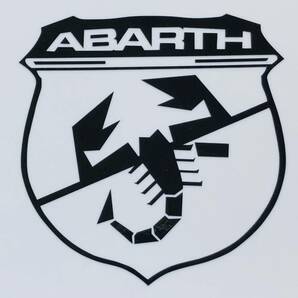 送料無料／ABARTH／アバルト 黒色 スコーピオン ステッカー フィアット５００パンダの画像1