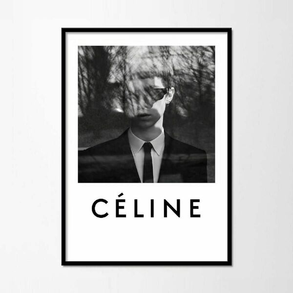 ポスター CELINE セリーヌ モノトーン インテリア 北欧 A4 海外 限定 アートポスター ロゴ A3 A2 B2 アート