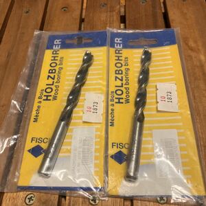 FISCH ブラッドポイントビット　10mm HOLZBOHRER wood boring bits 2本セット　木工用　未使用品