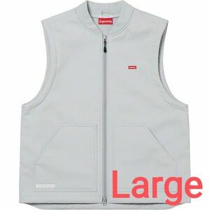 22AW Supreme WINDSTOPPER Work Vest Grey