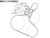 シャトル DBA-GK8-100 Vベルトオートテンショナー BANDO バンドー製 31170-5KK-003 送料無料_画像2