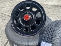 送料無料/SST デイトナ RED 12インチ4.0J+40 4H100 ヨコハマ/Y356 145/80R12 80/78N ハイゼット/キャリィ/エブリィ/N-VAN/軽バン/軽トラ_画像1