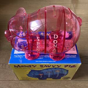 【未使用】MONEY SAVVY PIG 貯金箱 豚 ブタ ピンク