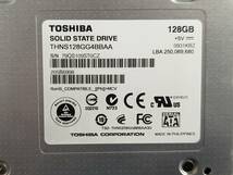 【送料無料】【動作確認済み】　TOSHIBA SOLID STATE DRIVE 内蔵ハードディスク　SDD 128GB　_画像2