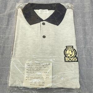 未開封 サントリー BOSS ロゴワンポイント ポロシャツ ボス 90s Tシャツ