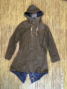 * used men's SCOTCH&SODA Mod's Coat /M khaki / Parker outer garment outer for man gentleman clothes Scotch and soda AMSTERDAMS BLAUW