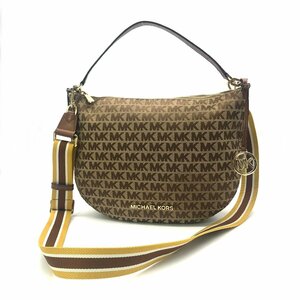 MICHAEL KORS Michael Kors 2WAY total pattern canvas diagonal .. shoulder bag unused storage goods M7685