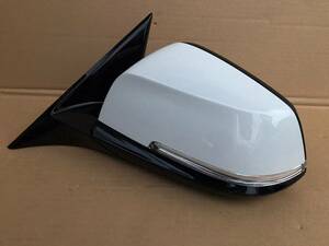 BMW 3 series 320d M sport LDA-3D20 left door mirror / side mirror blind assist with function body 300 white 