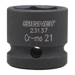 SIGNET シグネット 1/2DR インパクト用ショートソケット 21mm 23137 全長28mm
