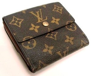 【16-9】ルイ・ヴィトン LOUIS VUITTON モノグラム ポルト モネ・ビエ カルト クレディ カード用ポケット付き財布 M61652【菊地質店】