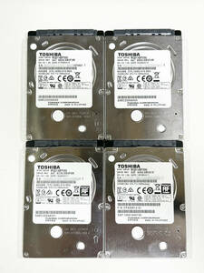 【J-455】 ■送料無料■中古 TOSHIBA HDD500GB 2.5インチ 厚さ7mm 4枚セット 動作保証品