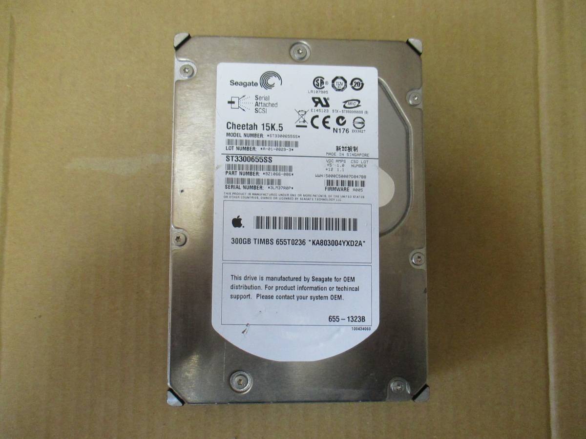 SEAGATE ST3300655SS (300G 15000 SAS) オークション比較 - 価格.com