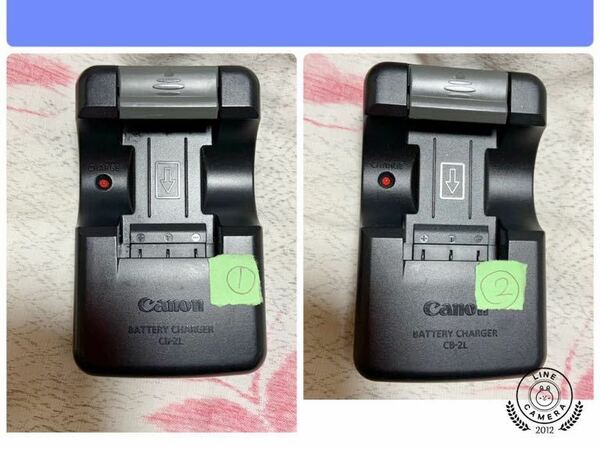 【送料無料】Canon 純正充電器(CB-2L) ②個セット
