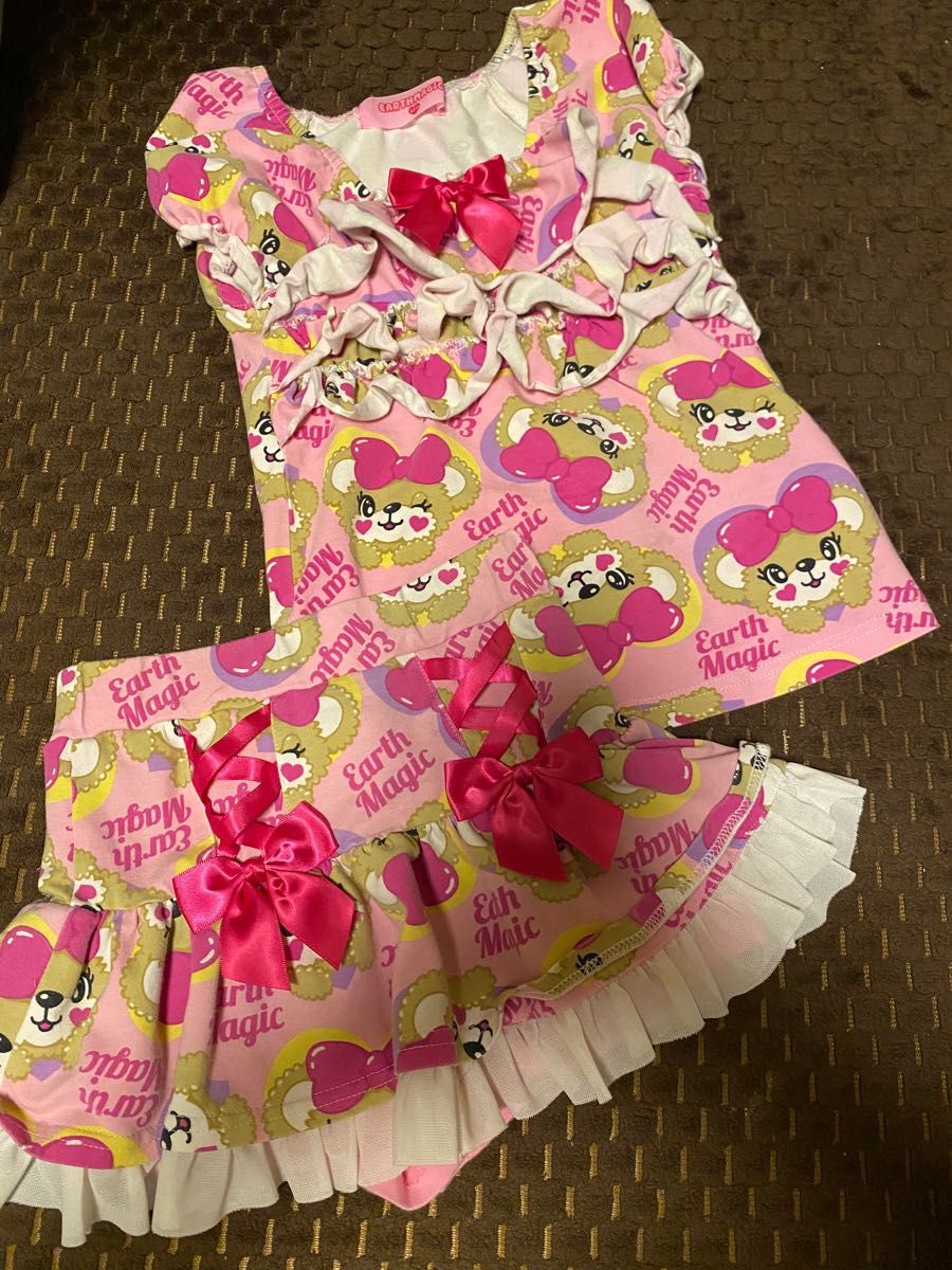 超美品♡アースマジック♡マフィーちゃんリバーシブルタウンベスト①