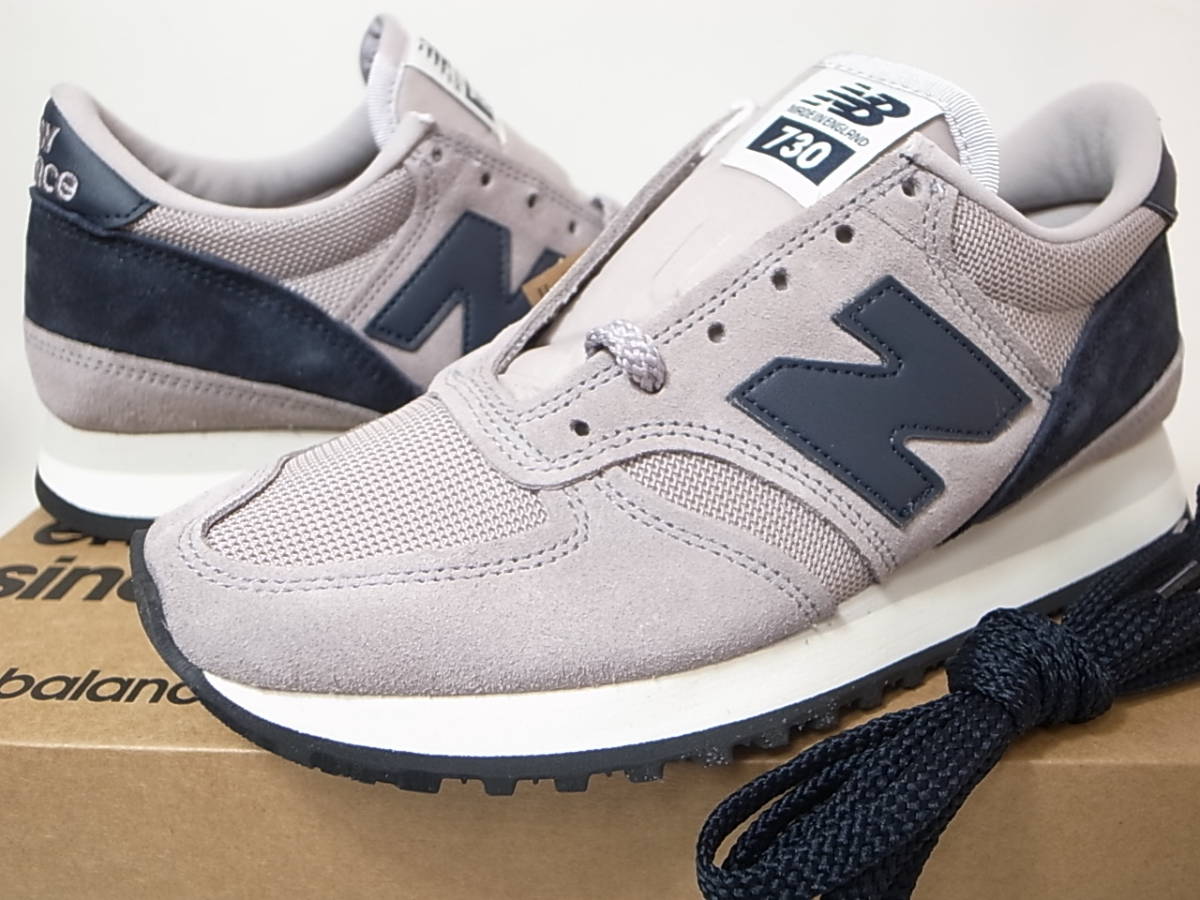 NEW BALANCE UK製 MPMG cm US7新品 グレーxホワイトGRAY WHITE 灰