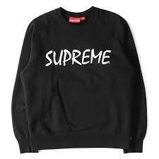 【ほぼ新品】Supreme 13S/S FTPロゴクルーネックスウェット(FTP Crewneck)　ブラック XL