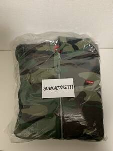 【新品】SUPREME シュプリーム 15AW SMALL BOX THERMAL ZIP-UP SWEAT Hoodie フーディー WOODLAND CAMO XL