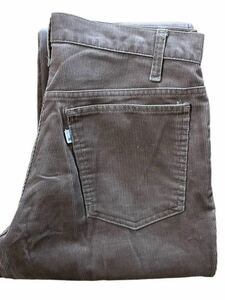 ●●us製 vintage オリジナル LEVI'Sリーバイス519コーデュロイ w31うす茶 ビンテージ（w80l74)●●