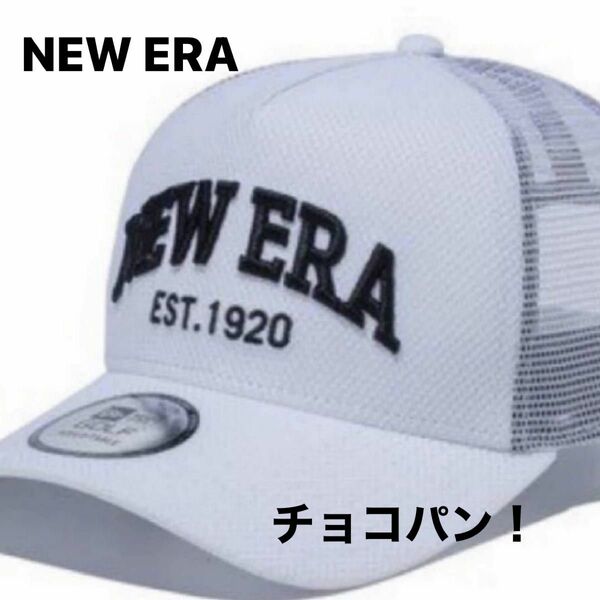 NEW ERA ゴルフ トラッカー ダイアモンドエラ 1920 ロゴ 白 新品