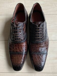 ◎新品未使用◎ Magnanni（マグナーニ）リアルクロコ革 サイズ40 茶色