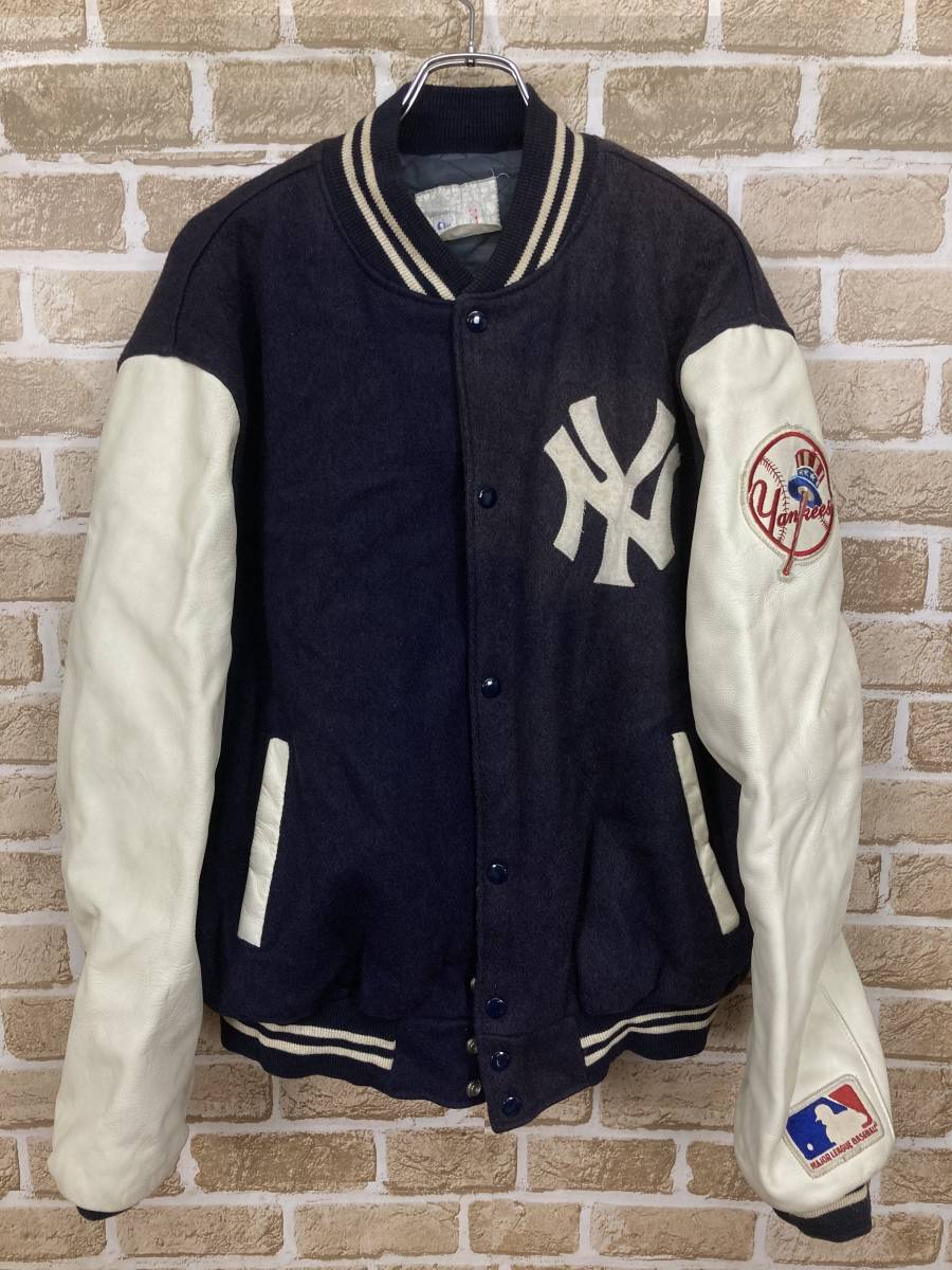 ブラウン×ピンク 【60-70s】ニューヨークヤンキース メルトン ブラウン×ピンク 【60-70s】ニューヨークヤンキース メルトン