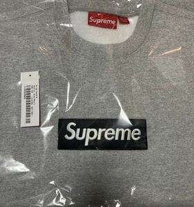 送料無料 新品 S SUPREME Box Logo Crewneck Heather Grey グレー 灰色 シュプリーム ボックスロゴ クルーネック