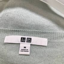 【中古】UNIQLO ユニクロ　コットンカシミヤVネックセーター　サイズM_画像3