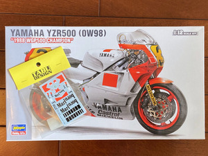 [ postage included ] Hasegawa YAMAHA YZR500 '88(OW98) 1/12[ unused ]Marlboro decal attaching 