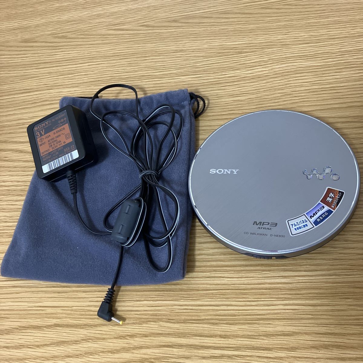 充実の品 ポータブルCDプレーヤー 【動作良好】SONY D-NE830 【動作