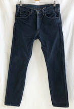 【即決/アメリカ Los Angeles工場製】LEVI'S VINTAGE CLOTHIN/606/スリムフィット/ブラックデニム/33×30/4420刻印/オレンジタブ ビッグE_画像1