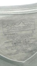 patagonia　パタゴニア Vネック　使用感あり 半袖 Tシャツ Sサイズ カーキ レディース 1301000007143_画像3