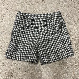 超お値打ち出品 小さめサイズ VICKY Lady's ストレッチショートパンツ 0サイズ　グレー千鳥　used超美品