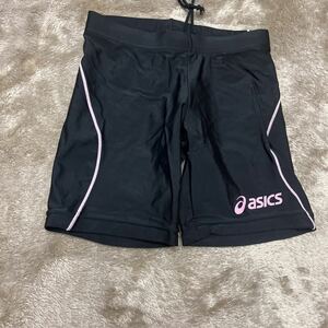 お値打ち出品 小さめサイズ asics Lady's 水陸両用ショートスパッツ　Sサイズ　新品タグ付き未使用