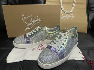  new goods unused *Christian Louboutin Christian Louboutin Louis Junior strass flat -stroke las1180550 Swarovski 42 France regular goods 