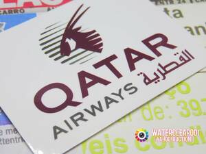 ◆◇◆49008-ExHS◆◇◆[AIRLINES-STICKER] エアラインFIRST-CLASS＊QATAR_カタール航空