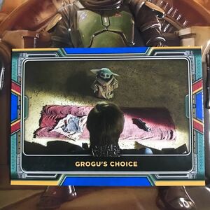 2022 topps the book of boba fett スターウォーズ　グローグ　ブルー