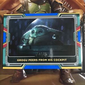 2022 topps the book of boba fett スターウォーズ　グローグ　ブルー