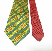 【アパレル】☆美品☆ ジャンニヴェルサーチ GIANNI VERSACE ビンテージ ネクタイ メンズ 紳士 ベルサーチ 総柄 ブランド シルク 絹_画像3