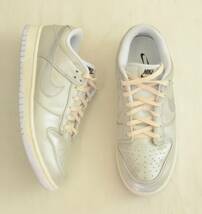 美usde Nike Dunk Low SE Metallic Silver ダンク シルバー US9.5 27.5cm_画像2