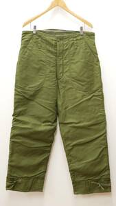 34W 米軍実物 78年製 ヴィンテージ U.S.NAVY A-2 デッキパンツ ミリタリー トラウザース TROUSERS, COLD WEATHER, PERMEABLE【MEDIUM】