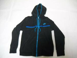 1530 NIKE Nike full Zip jacket L size black × blue 