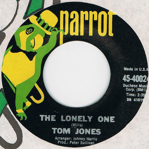 ●TOM JONES / THE LONELY ONE [US 45 ORIGINAL 7inch シングル 試聴]の画像1