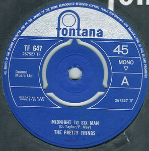 ●THE PRETTY THINGS / MIDNIGHT TO SIX MAN [UK 45 ORIGINAL 7inch シングル 試聴]