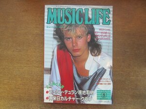 2301ND●ミュージック・ライフ 1984 昭和59.8●表紙 ジョン・テイラー/カルチャークラブ/スコーピオンズ/ホワイトスネイク/ゲイリームーア