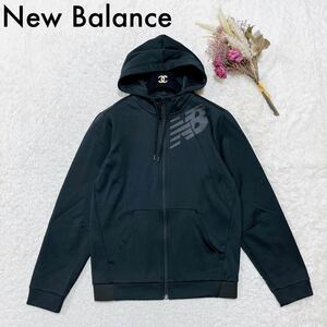 メンズ New Balance ニューバランス パーカー NB HEAT 裏起毛 フリース Sサイズ ブラック O112229-130