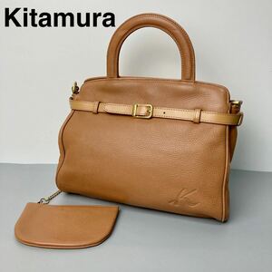 Kitamura キタムラ レザーバッグ ハンドバッグ 革 レディース B12318-80